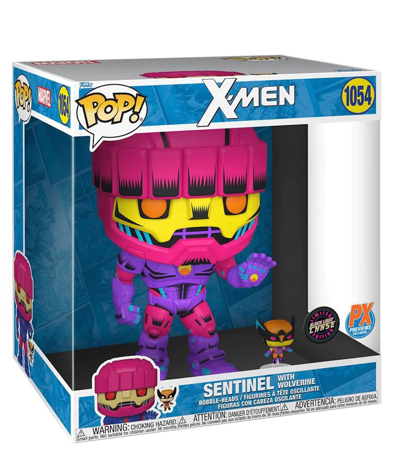 Sentinel with Wolverine (Blacklight) (Glow in the Dark Chase) (10-Inch)