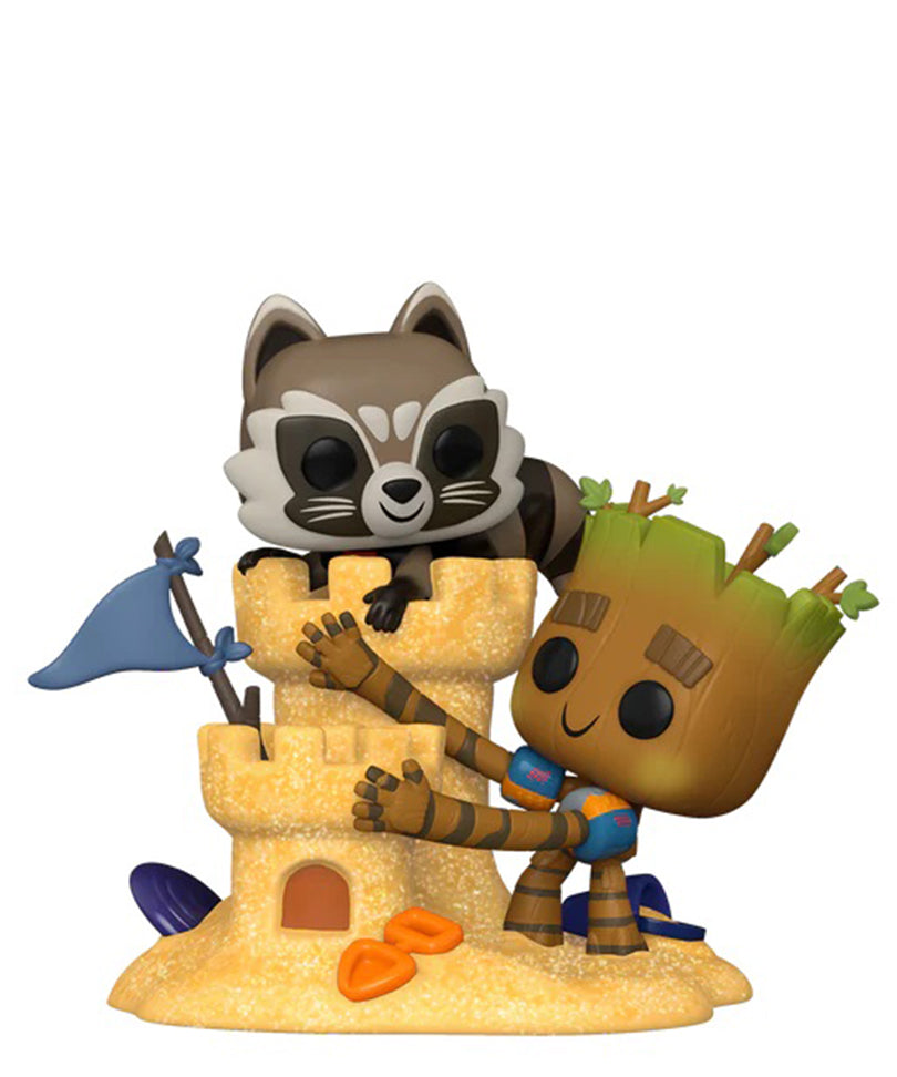 Rocket & Groot Beach Day