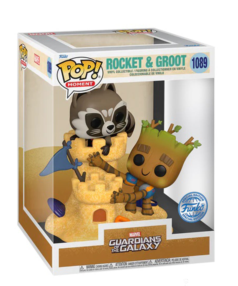 Rocket & Groot Beach Day