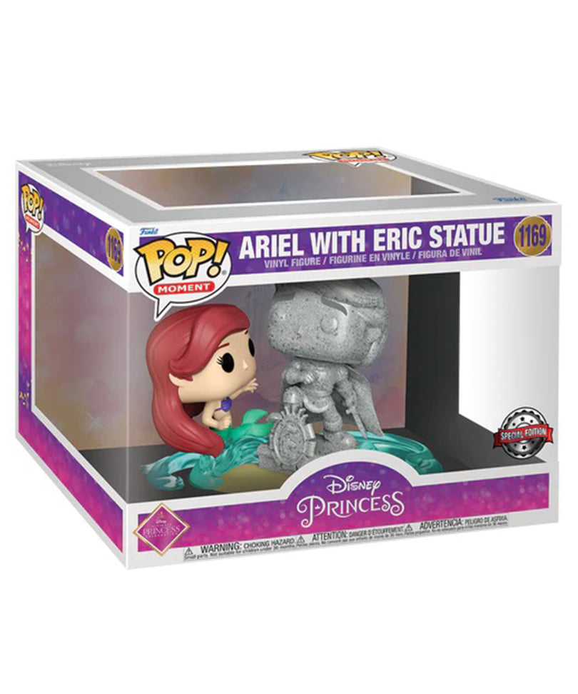 Ariel with Eric Statue