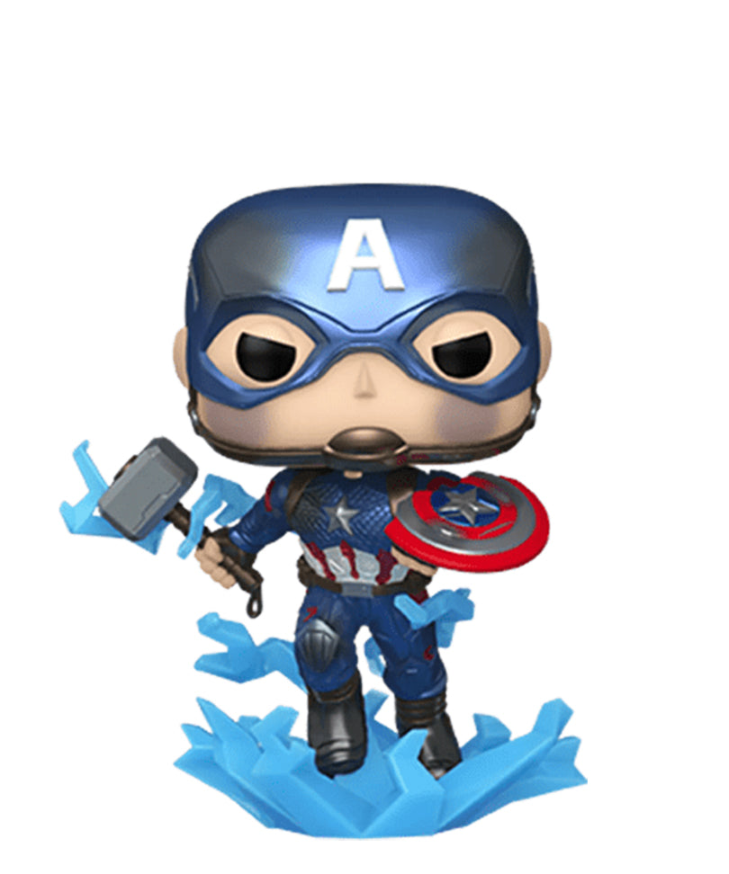 Captain America with Electrified Mjolnir (Metallic) (Glow in the Dark)