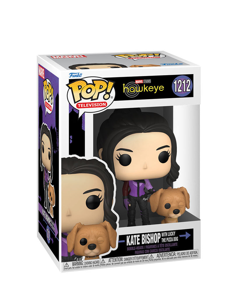 Kate Bishop with Lucky the Pizza Dog