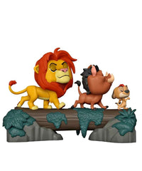 Simba, Pumbaa, and Timon on Tree Log