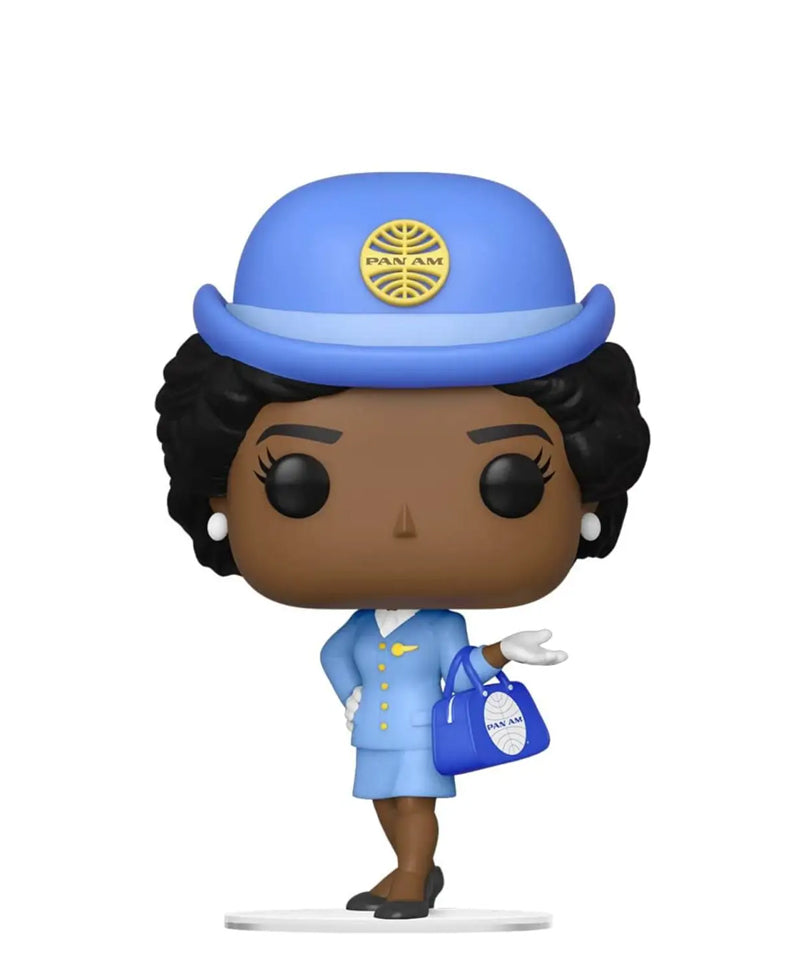 Stewardess with Blue Bag