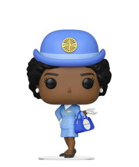Stewardess with Blue Bag