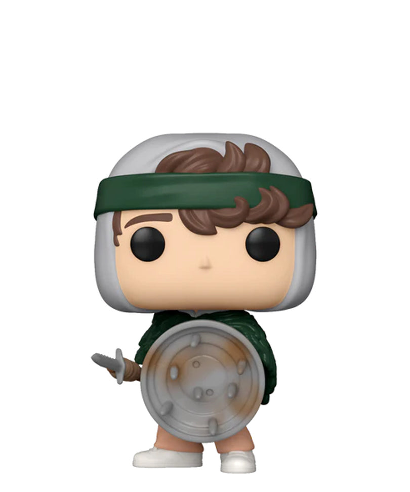 Hunter Dustin with Shield