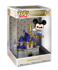 Cinderella Castle and Mickey Mouse