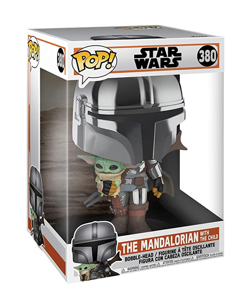 Chrome Armor Mandalorian with The Child (10-Inch) (Chrome)