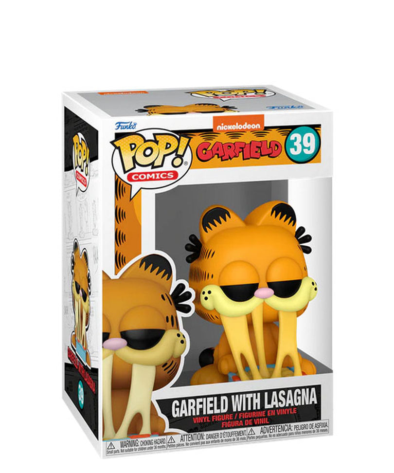 Garfield with Lasagna