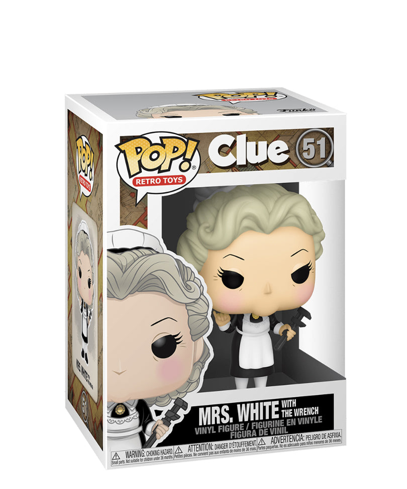 Mrs. White with the Wrench