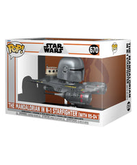 The Mandalorian in N1 Starfighter (with Grogu)