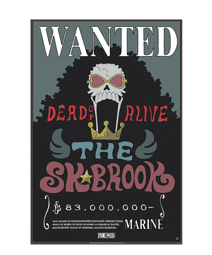 One Piece - Poster: "WANTED BROOK" (52X38)