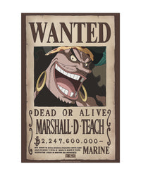 One Piece - Poster "WANTED BLACKBEARD" (52X38)