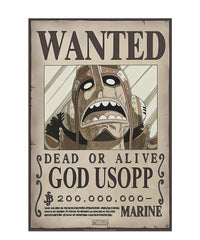 One Piece - Poster: "WANTED GOD USOPP" (52X38)