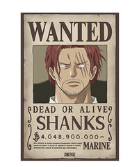 One Piece - Poster: "WANTED SHANKS" (52X38)