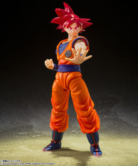 Dragon Ball Super - SSG Goku God of Virtue - Action Figure S.H. Figuarts 14 cm