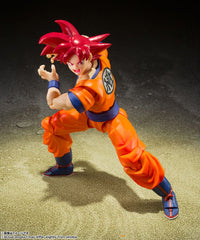 Dragon Ball Super - SSG Goku God of Virtue - Action Figure S.H. Figuarts 14 cm