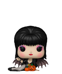 Elvira with Pumpkins