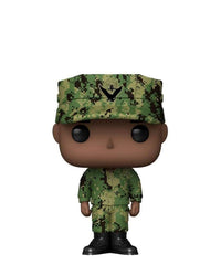 Military US Navy Male (African American) Damaged Box