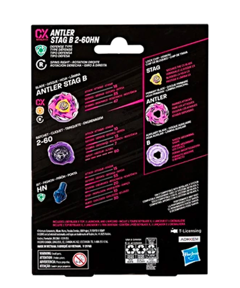 Beyblade X - Starter Pack: Antler Stag B 2-60HN CX