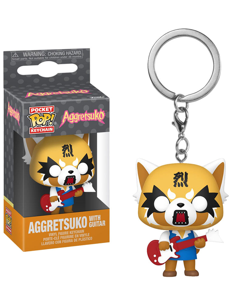 Aggretsuko with Guitar Keychain