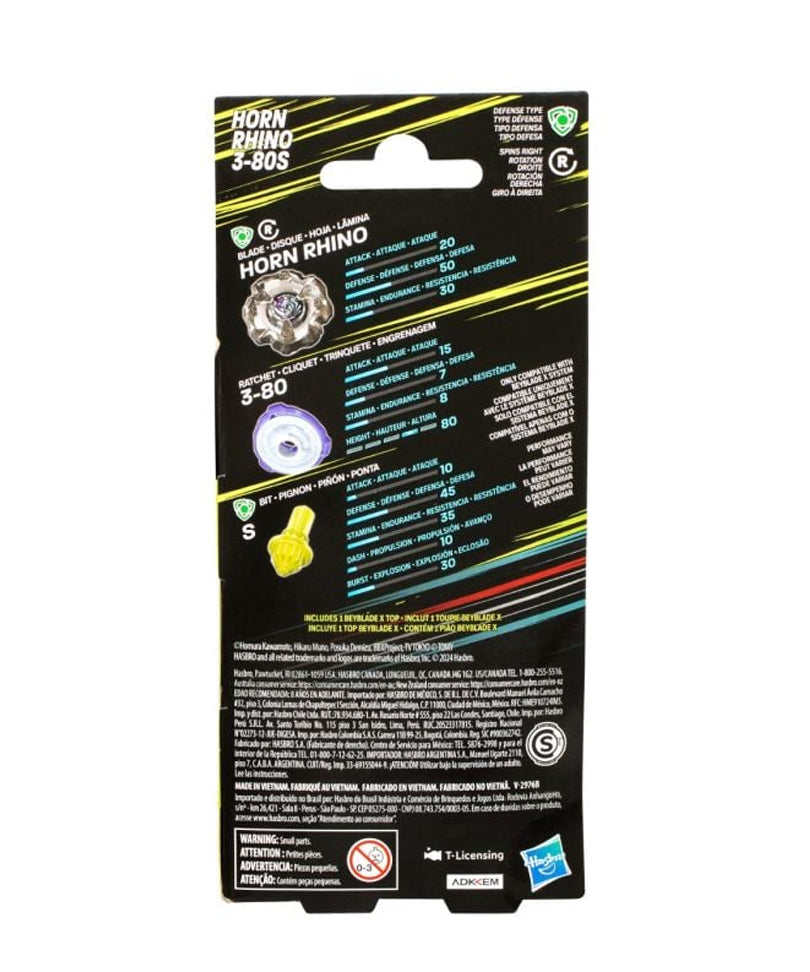 Beyblade X - Booster: Horn Rhino 3-80S