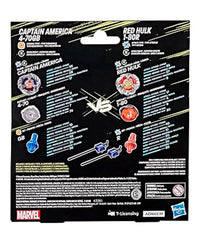 Beyblade X - Marvel Dual Pack: Captain America e Red Hulk