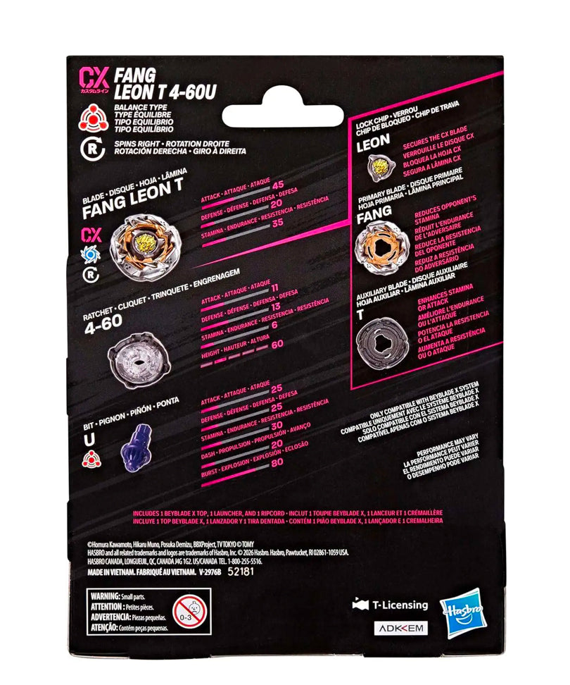 Beyblade X - Starter Pack: Fang Leon T 4-60U