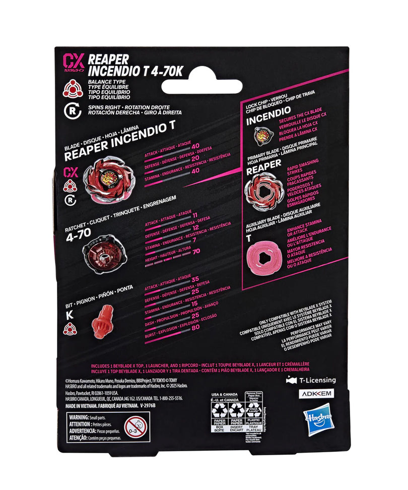 Beyblade X - Starter Pack: Reaper Incendio T 4-70K CX