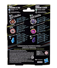 Beyblade X – Dual Pack: Beat Tyranno 4-70Q & Knife Shinobi 4-80HN