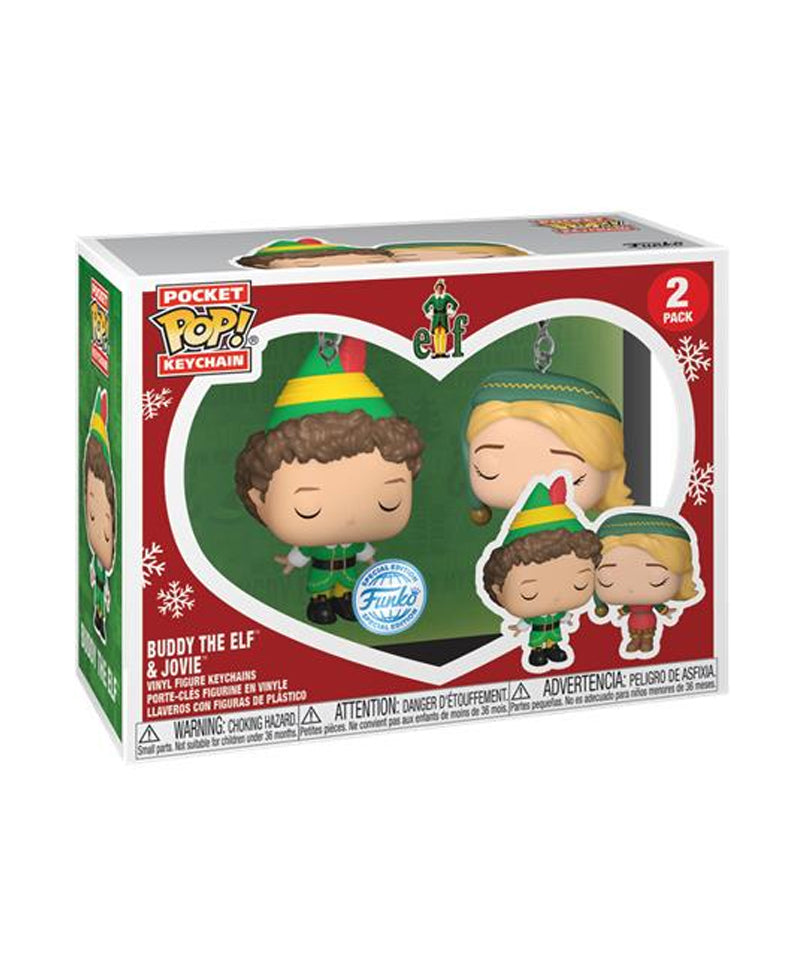 Buddy the Elf & Jovie (2-Pack) Keychains