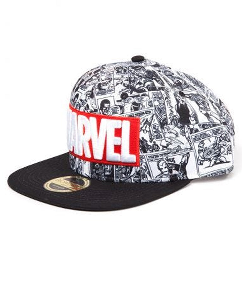 Cappello con visiera Marvel - Classic Red and White Logo