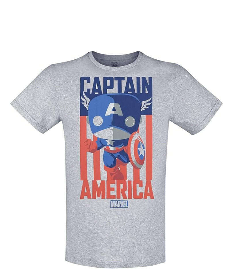 Funko Marvel T-Shirt Captain America (Taglia XL)