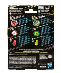 Beyblade X - Dual Pack: Chain Incendio 5-60HT & Arrow Wizard 4-60N