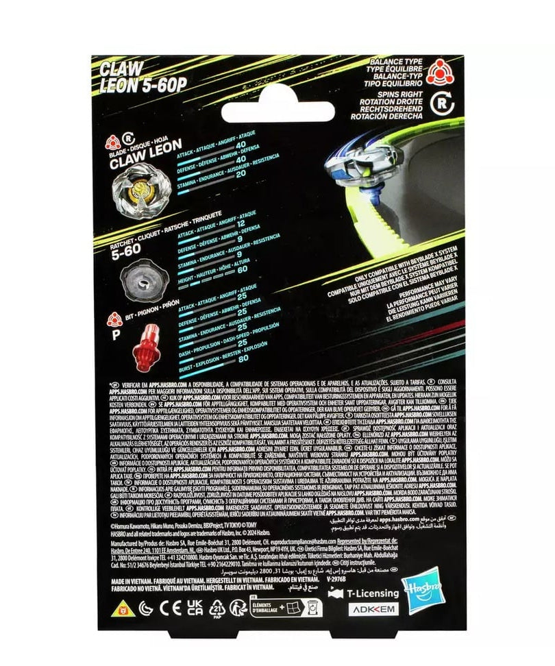 Beyblade X - Starter Pack: Claw Leon 5-60P