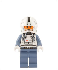 Clone Trooper Pilot (Phase 2) - Sand Blue Arms and Legs, Frown