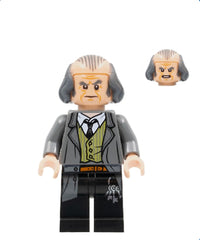 Argus Filch - Bald on Top, Dark Bluish Gray Jacket