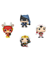 DC Super Heroes 4-Pack Pocket POP! Happy Holidays