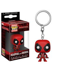 Deadpool with Swords Keychain