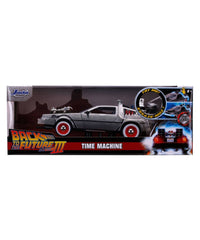 DeLorean Time Machine Back To The Future III Hollywood Rides Diecast Model 1/24