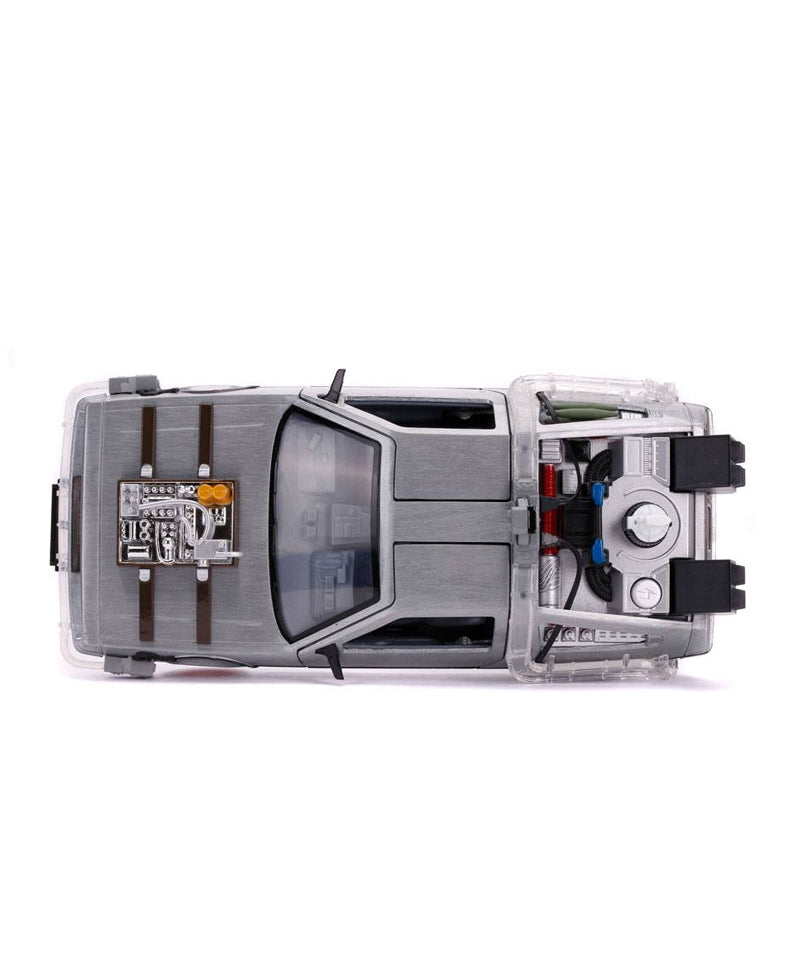 DeLorean Time Machine Back To The Future III Hollywood Rides Diecast Model 1/24
