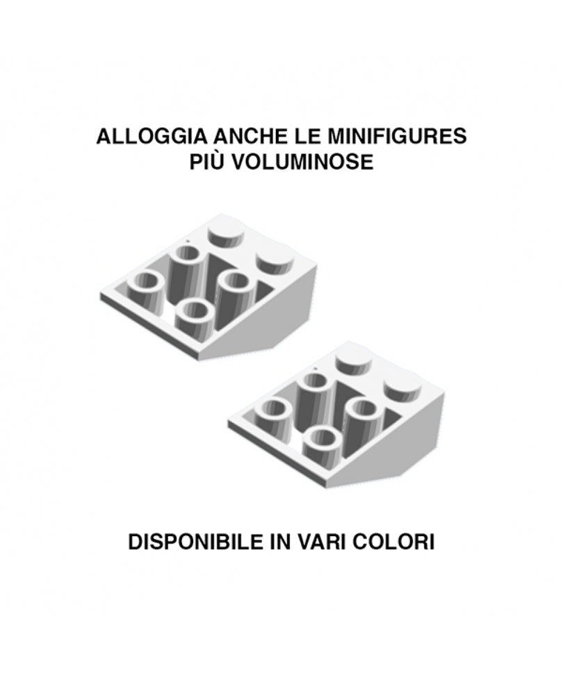 Display Organizer Big 35X35 per LEGO Minifigures Telaio Nero