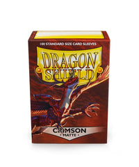 Dragon Shield - Standard Sleeves - Matte Crimson (100 Sleeves)