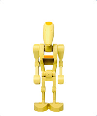 Battle Droid Commander - Tan with Line, Angled Arms