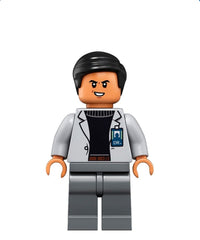 Dr. Wu - Light Bluish Gray Jacket, Evil Smile / Scared
