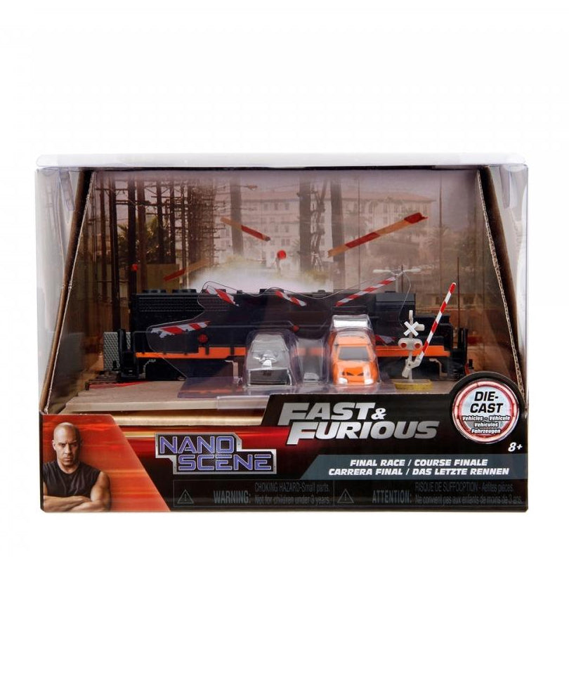 Fast & Furious - Nano Metalfigs Train Scene Display Diorama