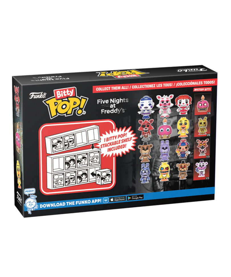 Foxy the Pirate / Cupcake / Chica / Mystery Bitty (4-Pack)