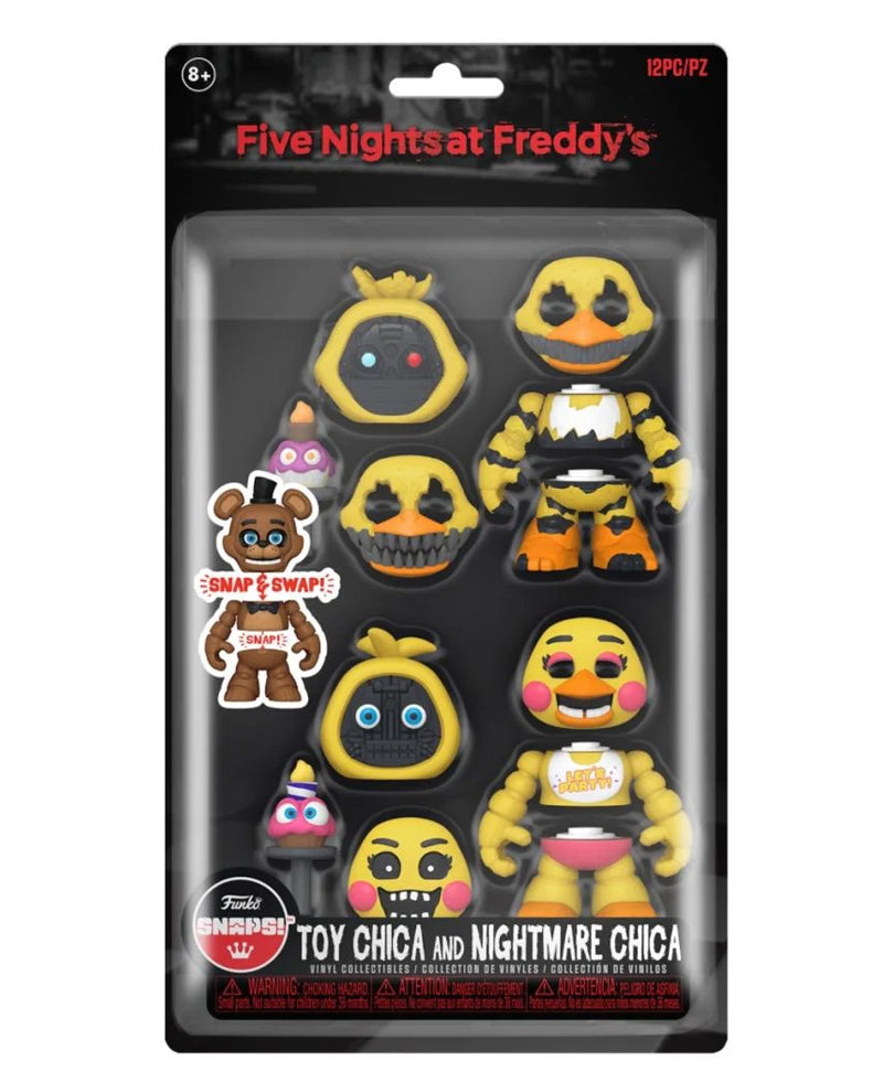 Funko SNAPS! Toy Chica & Nightmare Chica (2 Pack) - FNAF: Freddy Fazbear's