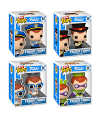 Freddy Funko in Con Tee / Mayor Freddy Funko / Superhero Freddy Funko / Freddy Funko with Map
