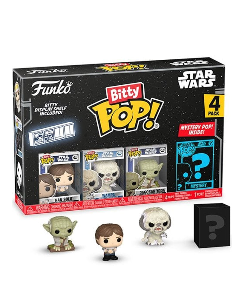 Han Solo / Wampa / Dagobah Yoda / Mystery (4-Pack)